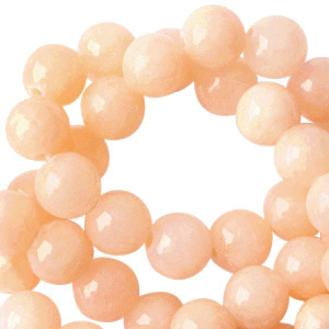 Natuursteen kralen calciet 6mm Light peach 