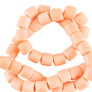 Polymeer kralen 6mm Salmon orange