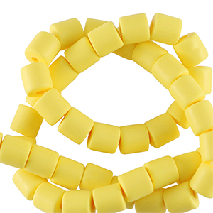 Polymeer kralen 6mm Yellow