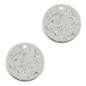 Bedels DQ metaal 20mm Antiek zilver (nikkelvrij)