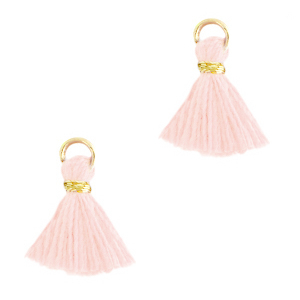 Kwastjes 1.2cm Gold-peachy rose