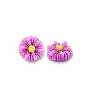 Resin kralen bloem 8mm Purple