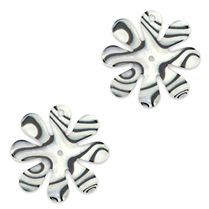 Statement hangers flower 25mm Anthracite grey