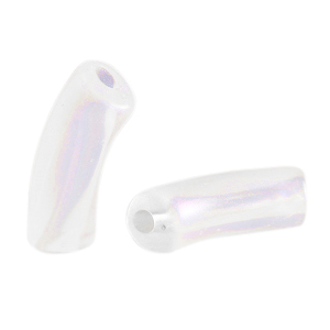 Acryl tube kralen Transparent AB