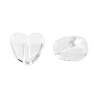Acryl kralen hart Transparent