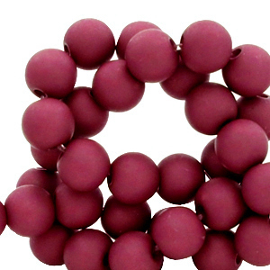 8 mm acryl kralen Berry wine red