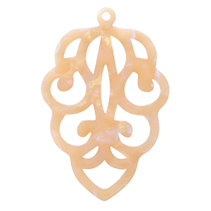Resin hangers Peach blush opal