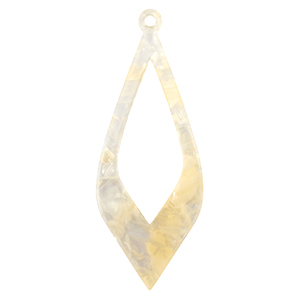 Resin hangers Sand beige transparent