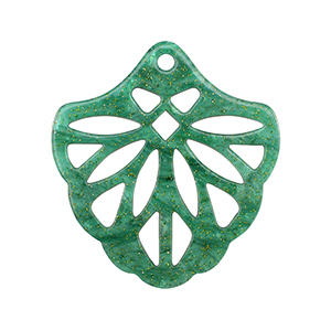 Resin hangers Multicolor green
