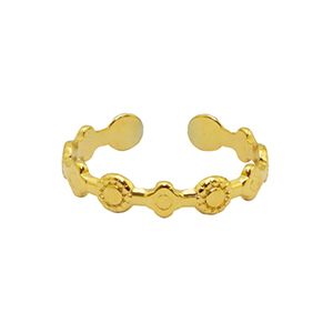 Roestvrij stalen (RVS) Stainless steel ringen Goud