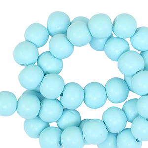 Polymeer kralen 6mm Light blue