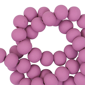 Polymeer kralen 6mm Light magenta purple