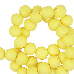 Polymeer kralen 6mm Yellow