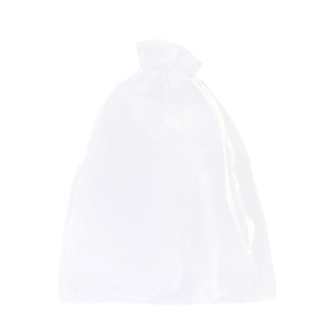 Sieraad zakje organza 10x12cm White
