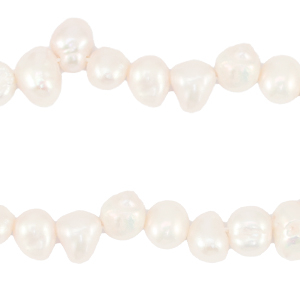 BQ Zoetwaterparels nugget ovaal 6-7mm Natural white