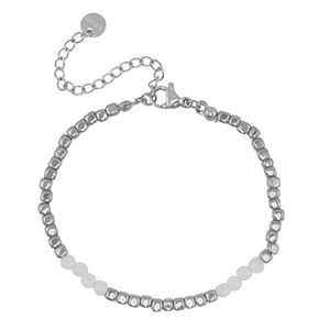 Roestvrij stalen (RVS) Stainless steel armbanden Silver-white