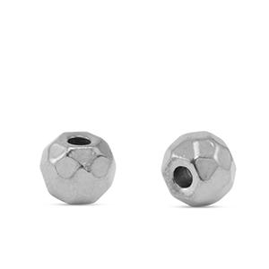 Roestvrij stalen (RVS) stainless steel kralen 5mm Silver
