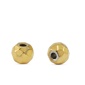 Roestvrij stalen (RVS) stainless steel kralen 4mm Gold