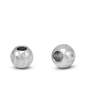 Roestvrij stalen (RVS) stainless steel kralen 6mm Silver