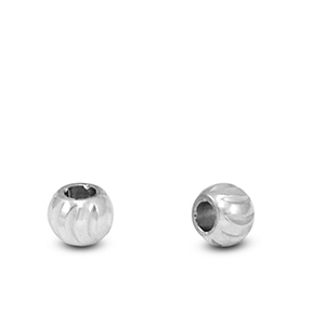 Roestvrij stalen (RVS) stainless steel kralen 3mm Silver