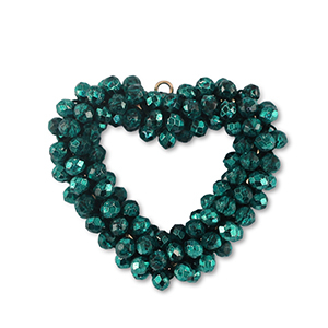 Top facet hangers hart Petrol green