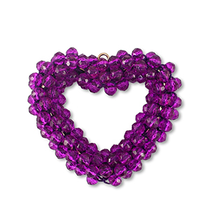 Top facet hangers hart &nbsp;Tillandsia purple