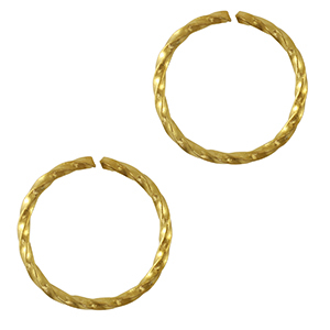 Roestvrij stalen (RVS) stainless steel onderdelen buigring Gold