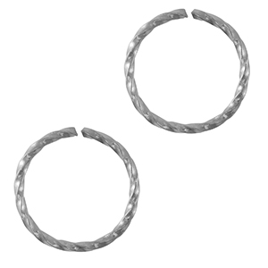 Roestvrij stalen (RVS) stainless steel onderdelen buigring Silver