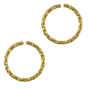 Roestvrij stalen (RVS) stainless steel onderdelen buigring Gold