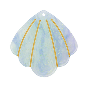 Resin hangers schelp Blue