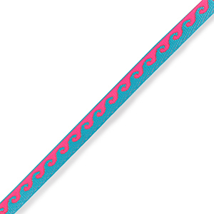 Lint met tekst waves Neon blue-pink