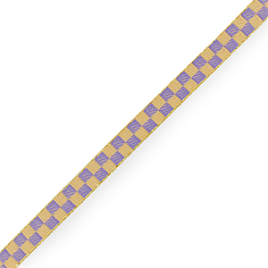 Lint met tekst blokjes Yellow-purple