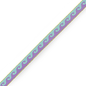 Lint met tekst golven Blue-purple