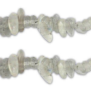 Chip stone kralen Transparent grey