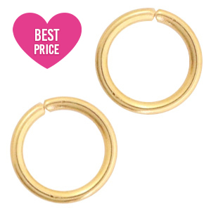 Roestvrij stalen (RVS) stainless steel onderdelen buigring 3mm Goud