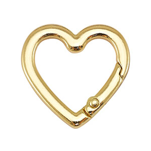 Onderdelen sleutelhanger hart Gold