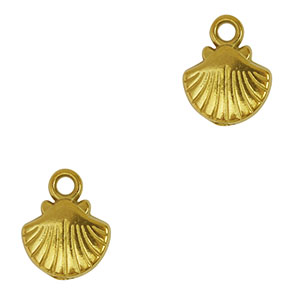 Roestvrij stalen (RVS) Stainless steel bedel schelp Gold