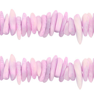 Schelp kralen chips Light purple