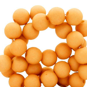6 mm acryl kralen Light orange