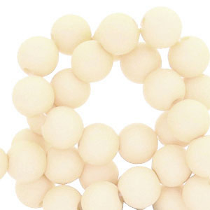 4 mm acryl kralen Vanilla white