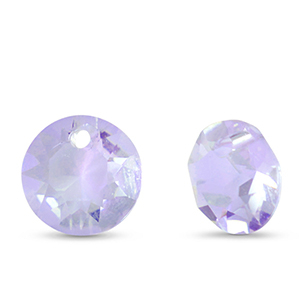 Hangers van Crystal glas rond Light purple