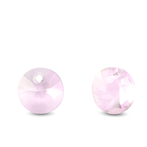 Hangers van Crystal glas rond Light pink