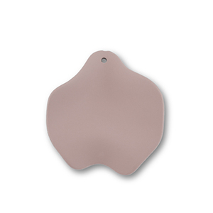 Acryl hangers blad Taupe brown