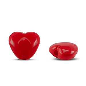 Acryl kralen hart Red