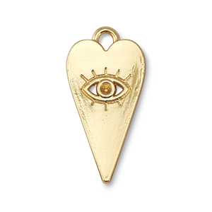 Bedels metaal hart alziend oog Gold