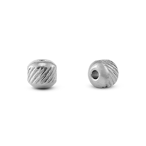 Roestvrij stalen (RVS) Stainless steel kralen 6mm Silver
