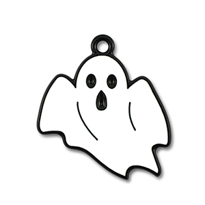 Bedels metaal spook White-black