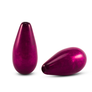 Polaris Elements kralen druppel vorm Polmo Berry wine red