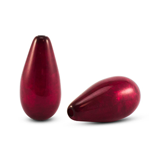 Polaris Elements kralen druppel vorm Polmo Wine red