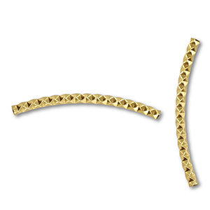 Roestvrij stalen (RVS) stainless steel kralen tube Gold